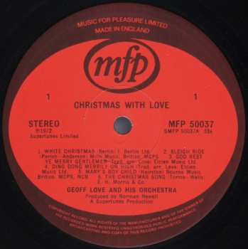 LP Geoff Love & His Orchestra: Christmas With Love