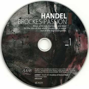 3CD/Zestaw pudełkowy Georg Friedrich Händel: Brockes-Passion