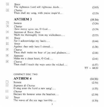 4CD/Zestaw pudełkowy Georg Friedrich Händel: Chandos Anthems (Complete)