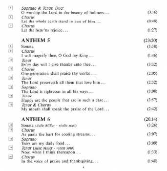 4CD/Zestaw pudełkowy Georg Friedrich Händel: Chandos Anthems (Complete)