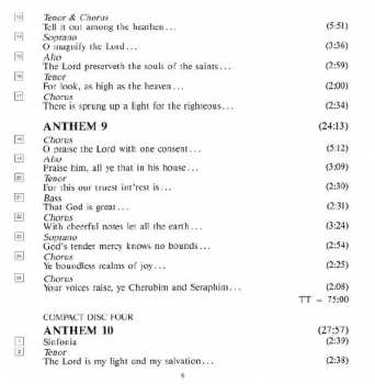 4CD/Zestaw pudełkowy Georg Friedrich Händel: Chandos Anthems (Complete)