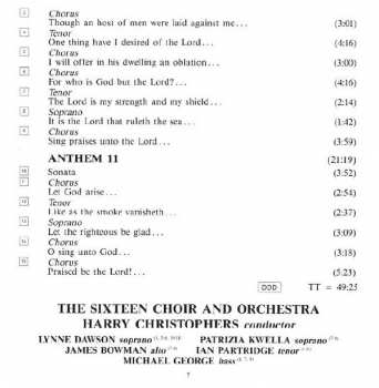 4CD/Zestaw pudełkowy Georg Friedrich Händel: Chandos Anthems (Complete)