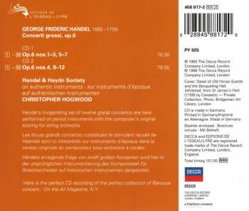 2CD Georg Friedrich Händel: Concerti Grossi, Op. 6