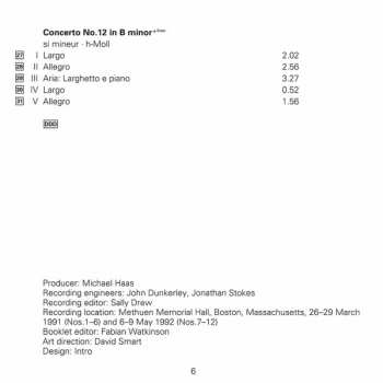 2CD Georg Friedrich Händel: Concerti Grossi, Op. 6