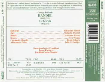 3CD/Zestaw pudełkowy Georg Friedrich Händel: Deborah Oratorio