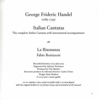 7CD/Zestaw pudełkowy Georg Friedrich Händel: Italian Cantatas LTD
