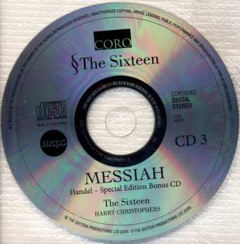 3CD/Zestaw pudełkowy Georg Friedrich Händel: Messiah