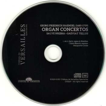 CD Georg Friedrich Händel: Organ Concertos, Salve Regina, Saeviat Telllus
