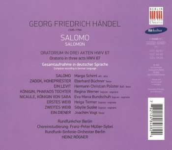 3CD/Zestaw pudełkowy Georg Friedrich Händel: Salomo = Solomon