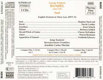 3CD/Zestaw pudełkowy Georg Friedrich Händel: Saul