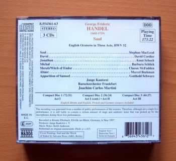 3CD/Zestaw pudełkowy Georg Friedrich Händel: Saul