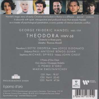 3CD/Zestaw pudełkowy Georg Friedrich Händel: Theodora