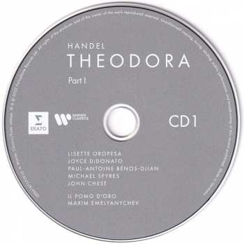 3CD/Zestaw pudełkowy Georg Friedrich Händel: Theodora