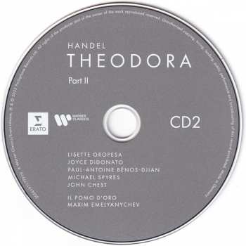3CD/Zestaw pudełkowy Georg Friedrich Händel: Theodora