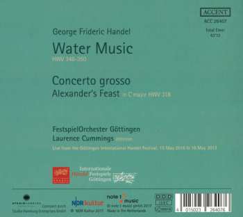 CD Georg Friedrich Händel: Water Music