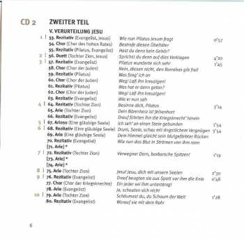 2CD/Zestaw pudełkowy Johannes Weisser: Brockes-Passion