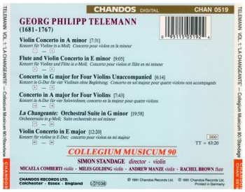 CD Georg Philipp Telemann: La Changeante Vol.1
