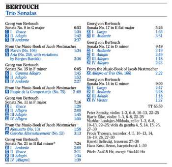 CD Bergen Barokk: Trio Sonatas And Pieces From The Music-Book Of Jacob Mestmacher