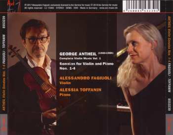 CD George Antheil: Violin Sonatas (Complete Violin Music Vol. 1)