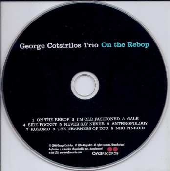 CD George Cotsirilos Trio: On The Rebop