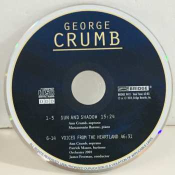 CD George Crumb: Voices From The Heartland (American Songbook VII) / Sun And Shadow (Spanish Songbook II)