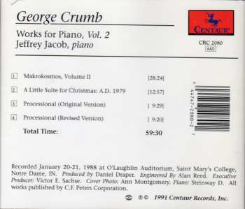 CD George Crumb: Works For Piano, Vol. 2