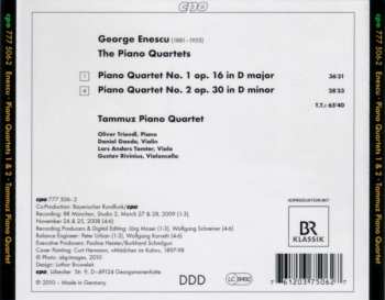 CD George Enescu: Piano Quartets 1 & 2