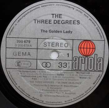 LP Georges Garvarentz: The Golden Lady - Original Soundtrack Recording