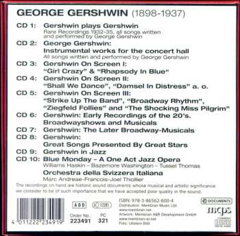 10CD/Zestaw pudełkowy George Gershwin: 1898-1937