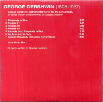 10CD/Zestaw pudełkowy George Gershwin: 1898-1937