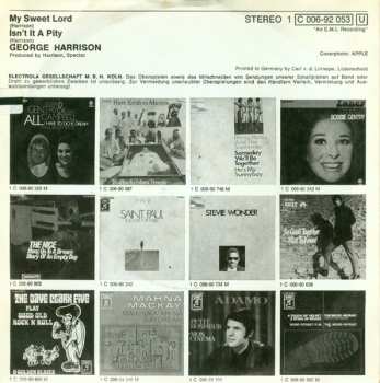 SP George Harrison: My Sweet Lord / Isn't It A Pity