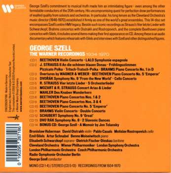 14CD/Zestaw pudełkowy George Szell: The Warner Recordings, 1934-1970