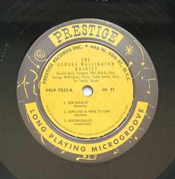 LP George Wallington Quintet: Jazz For The Carriage Trade LTD