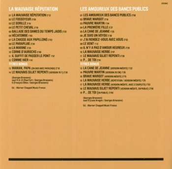 2CD Georges Brassens: La Mauvaise Réputation + Les Amoureux Des Bancs Publics