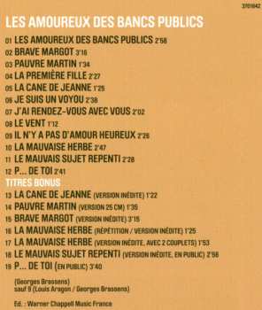 2CD Georges Brassens: La Mauvaise Réputation + Les Amoureux Des Bancs Publics