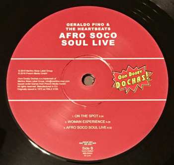 LP Geraldo Pino: Afro Soco Soul Live