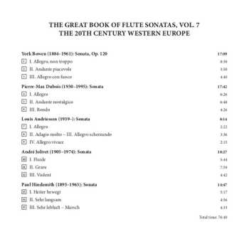 CD Péter Nagy: The Great Book Of Flute Sonatas: Volume 7 - The 20th Century Western Europe