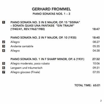 CD Tatjana Blome: Piano Sonatas Nos. 1-3