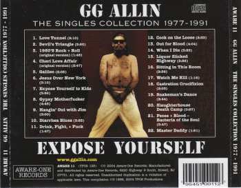 CD GG Allin: Expose Yourself - The Singles Collection 1977-1991