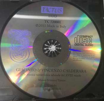 CD Giacinto Calderara & Vincenzo Calderara: E La Musica Tastieristica Sabauda Del XVIII Secolo