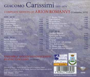 3CD Giacomo Carissimi: Complete Motets Of Arion Romanus