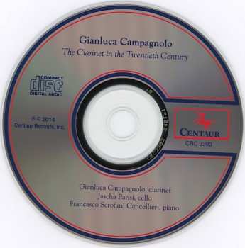 CD Gianluca Campagnolo: The Clarinet In The Twentieth Century