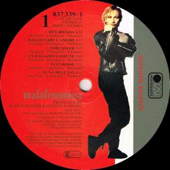 LP Gianna Nannini: Malafemmina