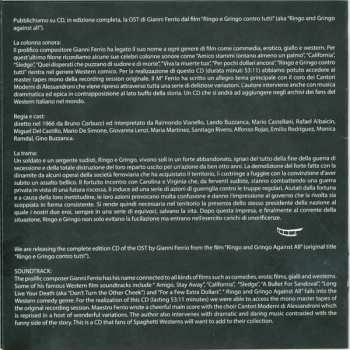 CD Gianni Ferrio: Ringo E Gringo Contro Tutti (Original Motion Picture Soundtrack) LTD