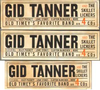 4CD/Zestaw pudełkowy Gid Tanner & His Skillet Lickers: Gid Tanner And The Skillet Lickers