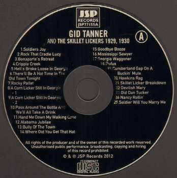 4CD/Zestaw pudełkowy Gid Tanner & His Skillet Lickers: Gid Tanner And The Skillet Lickers
