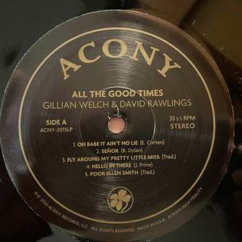 LP Gillian Welch: All The Good Times (Are Past & Gone)