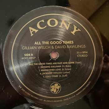 LP Gillian Welch: All The Good Times (Are Past & Gone)