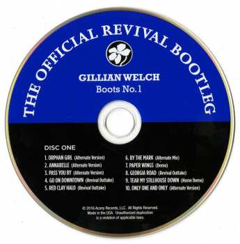 2CD Gillian Welch: Boots No. 1: The Official Revival Bootleg DIGI