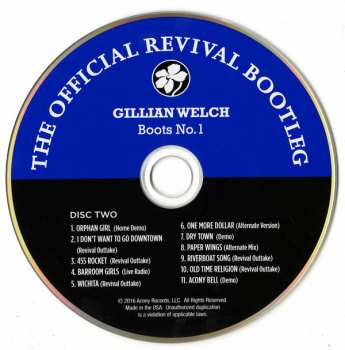 2CD Gillian Welch: Boots No. 1: The Official Revival Bootleg DIGI